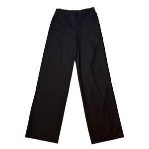 J.Crew Women’s Black Linen Cotton Straight Leg Pants Size 0T NWT